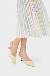 Lemon Chiffon Vinnie 50 Slingback Heels